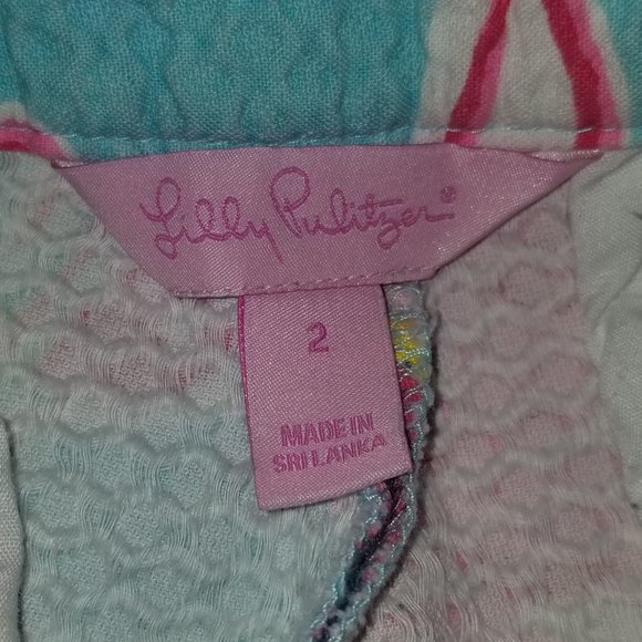 Lilly Pulitzer Short, Side Zip, Size 2. - Picture 7 of 7